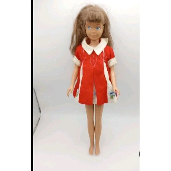 Vintage Skipper Doll 1960's Straight Leg Original Swimsuit Barbie Ken Mattel - Picture 11 of 16